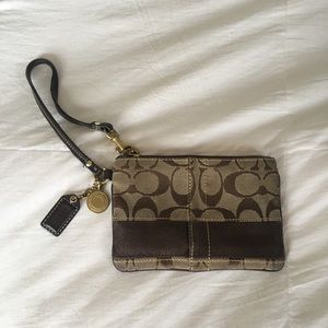 Classic Coach Wristlet